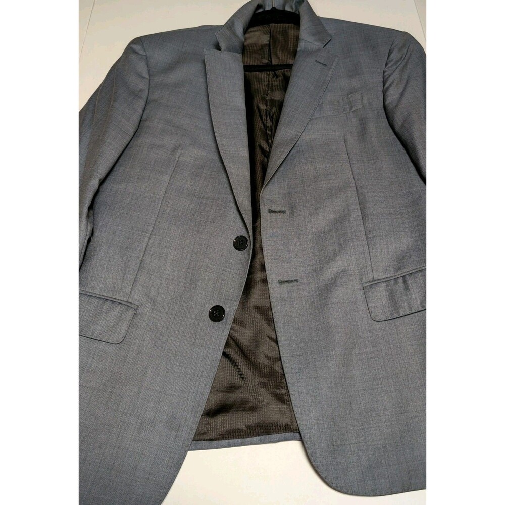 Emporio Armani‎ Blue Grey 2-bt Super 140's "G-line" Abito Uomo 48 Suit Blazer